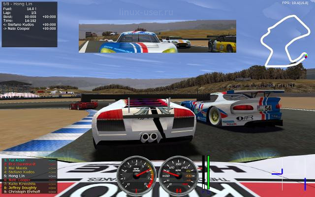 Speed Dreams 3D игра для Linux Mint, Ubuntu