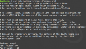 Linux Mint 20 возвращаем Snap пакеты