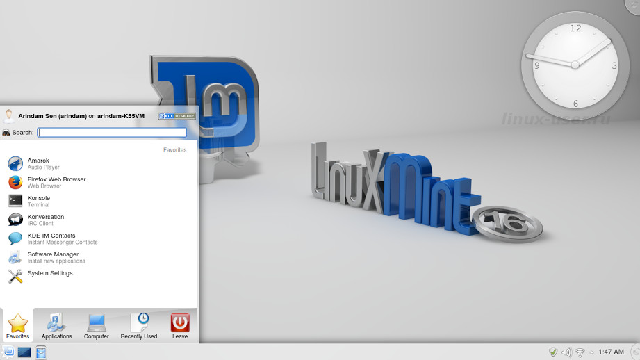 Обзор Linux Mint 16 KDE