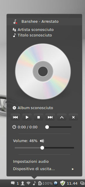 Красивый аудио проигрыватель banshee в Linux Mint