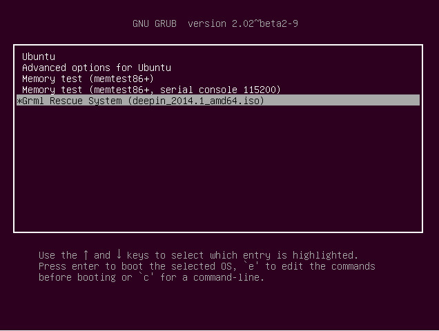 Запускаем ISO образ Linux с жесткого диска, для установки, прямо из GRUB
