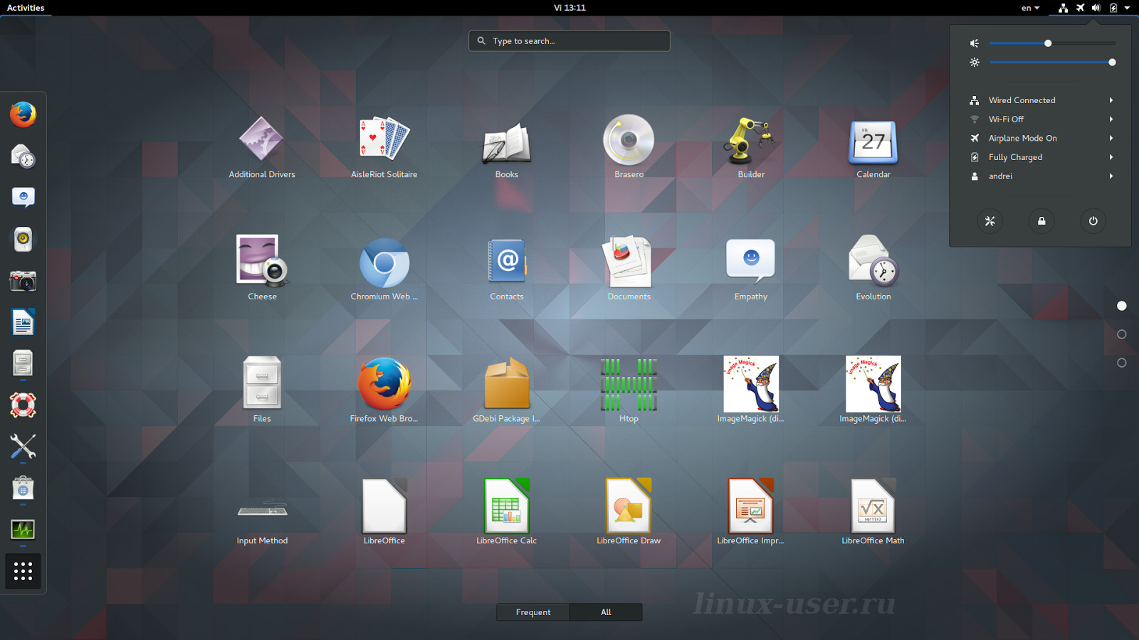 ubuntu 16.04 Gnome 3.20